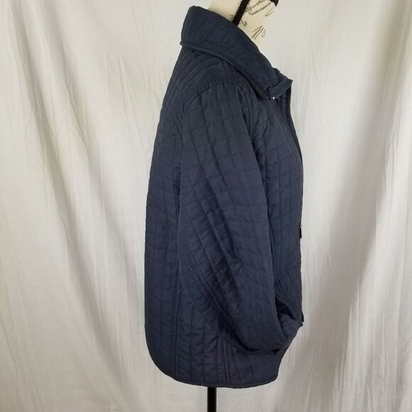 Jane Ashley Casual Lifestyle Navy Quilted Jacket‎ - Picture 6 of 10